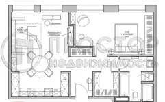 1-комнатная квартира, 45 м² - фото 5