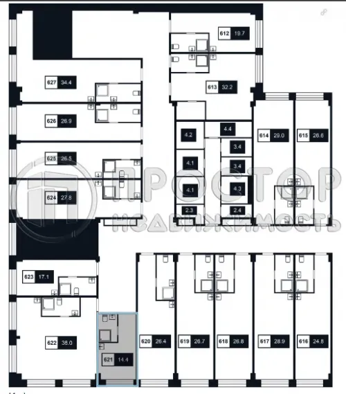 Коммерческая недвижимость (офисное), 14.3 м² - фото 5