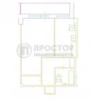 1-комнатная квартира, 40 м² - фото 45