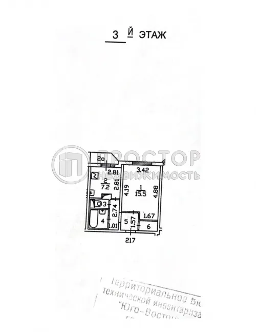 1-комнатная квартира, 34.4 м² - фото 12