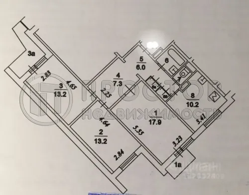 3-комнатная квартира, 73 м² - фото 34