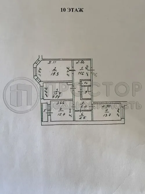 3-комнатная квартира, 85.6 м² - фото 29