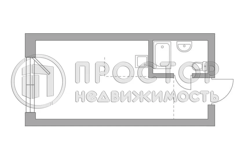 Студия, 24 м² - фото 2