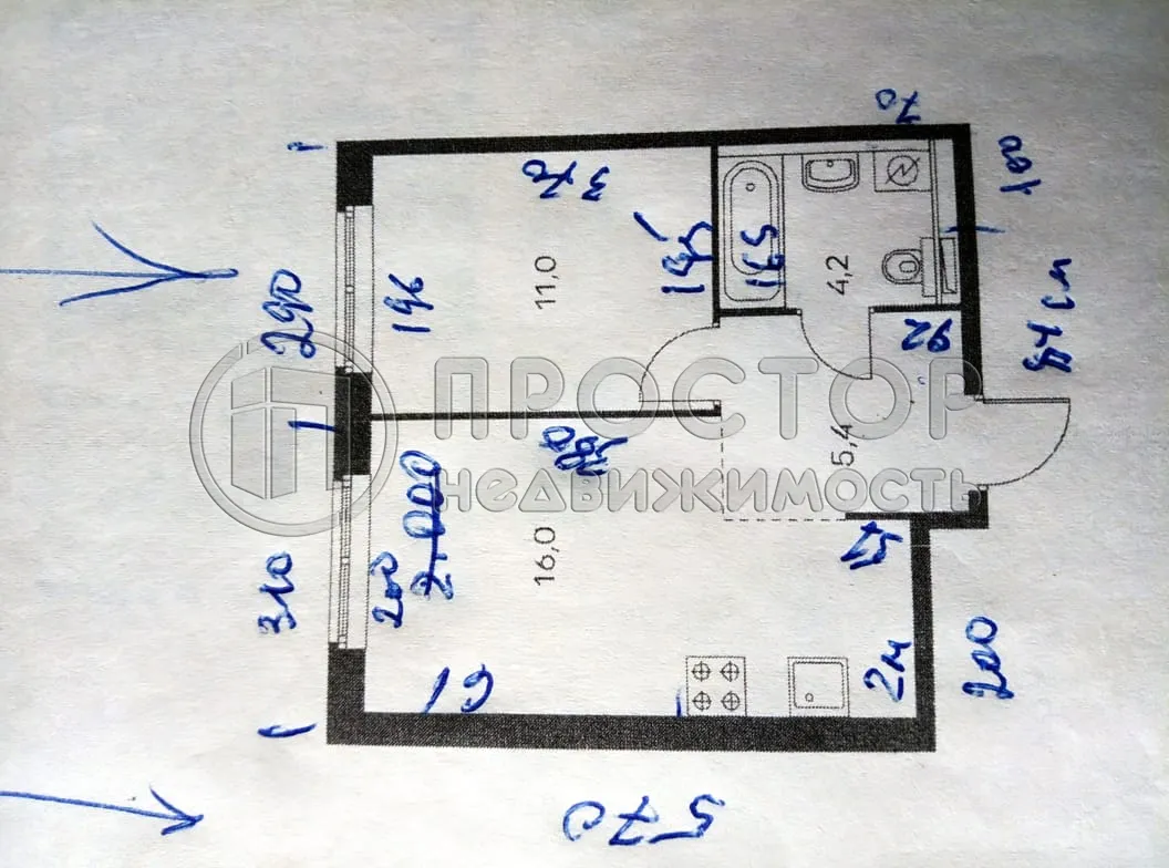 1-комнатная квартира, 36.6 м² - фото 10