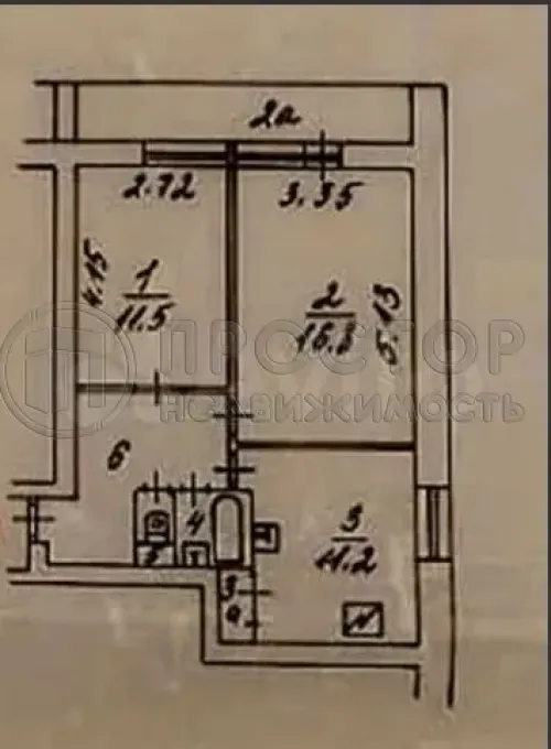 2-комнатная квартира, 52 м² - фото 12