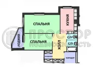 2-комнатная квартира, 62 м² - фото 27