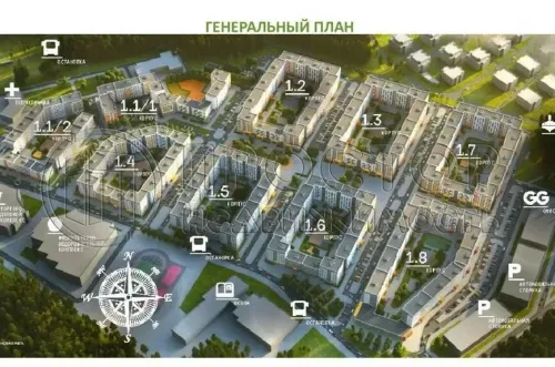 1-комнатная квартира, 37.35 м² - фото 3