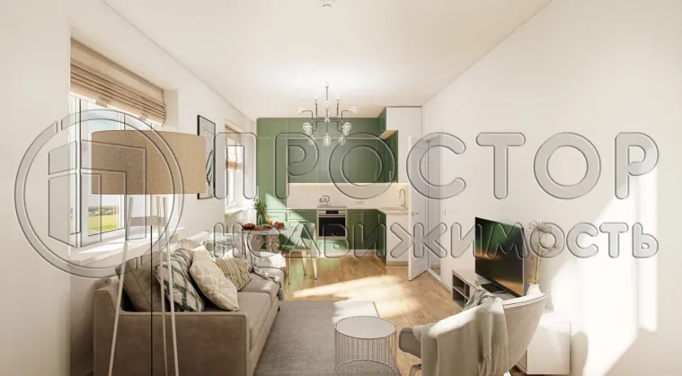 1-комнатная квартира, 35.9 м² - фото 3