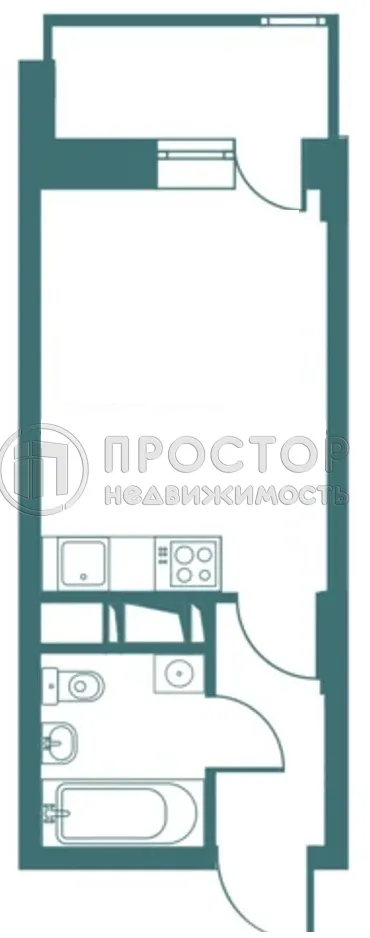 Студия, 24 м² - фото 13