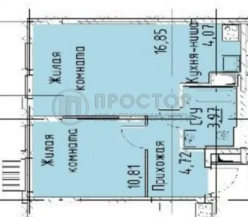 2-комнатная квартира, 40.42 м² - фото 9