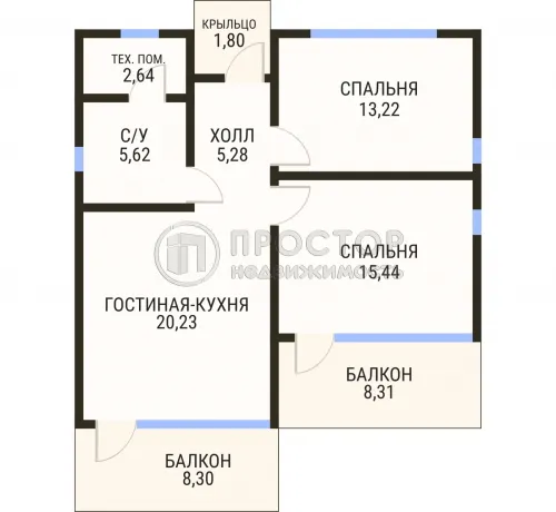 Дом, 80 м² - фото 18