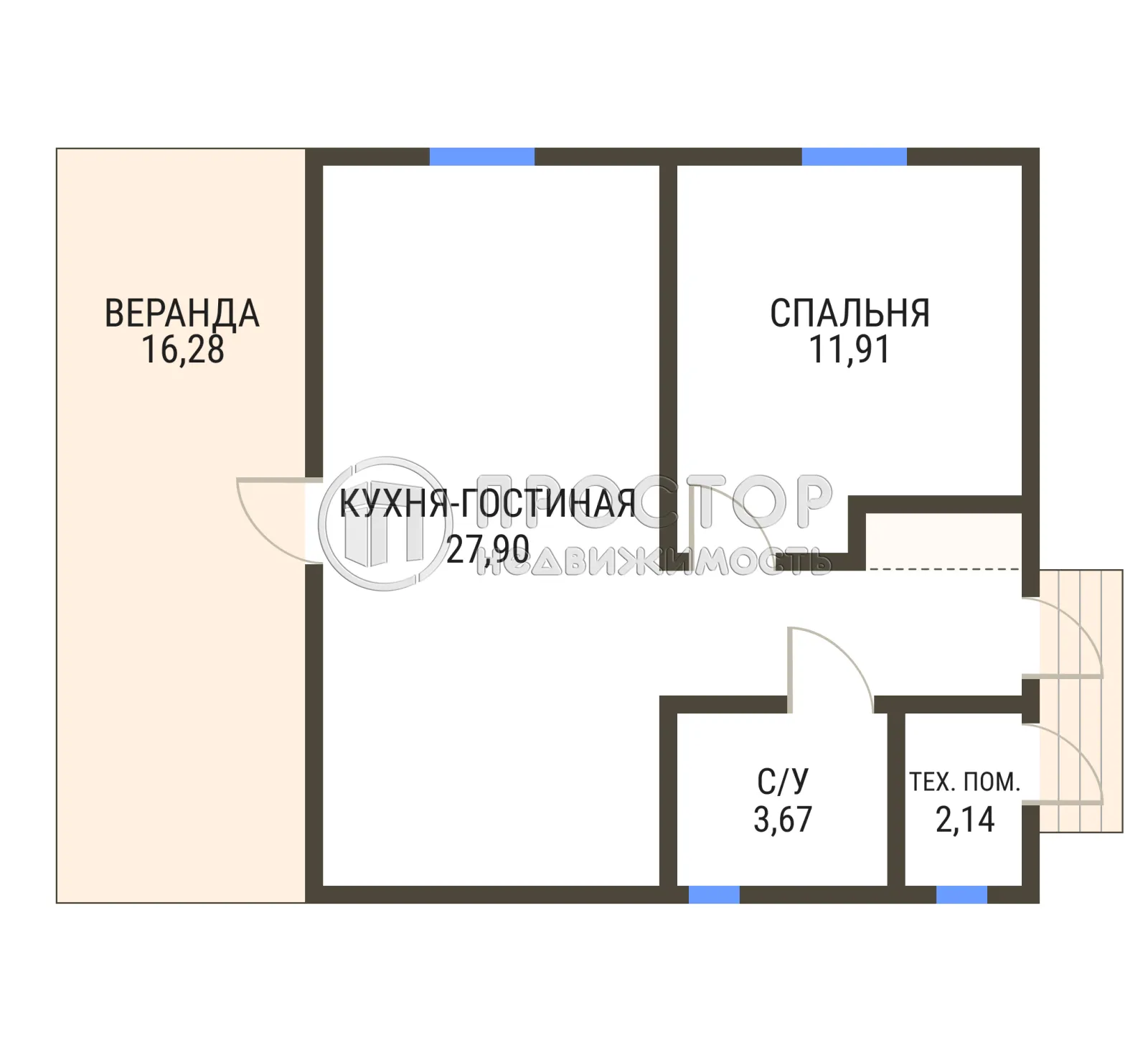 Дом, 65 м² - фото 9