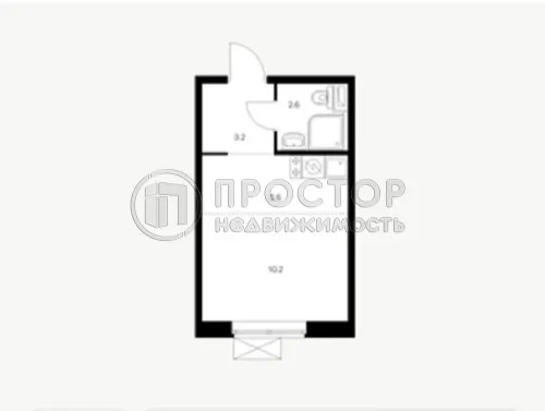 Студия, 23.3 м² - фото 12