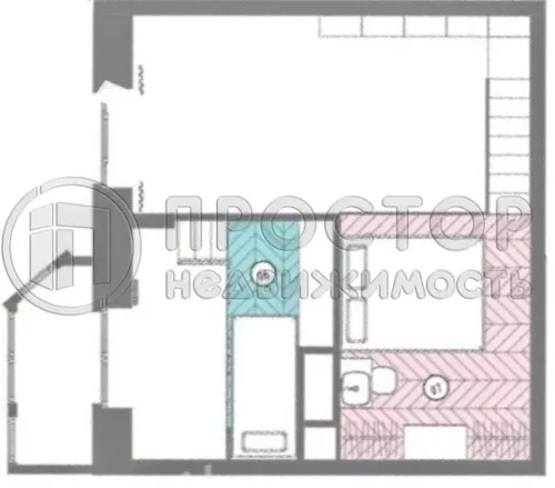 1-комнатная квартира, 35 м² - фото 16