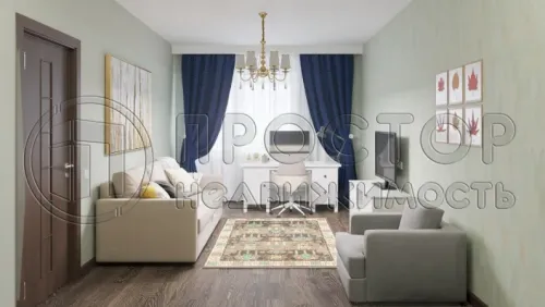 2-комнатная квартира, 40.87 м² - фото 6