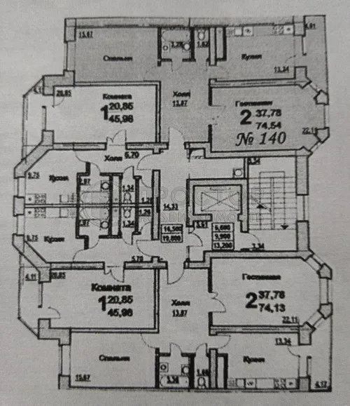 2-комнатная квартира, 74.54 м² - фото 9