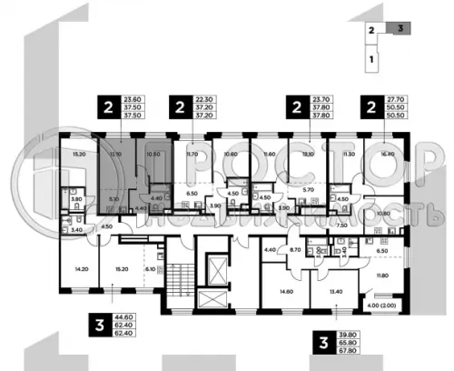 2-комнатная квартира, 37.5 м² - фото 12