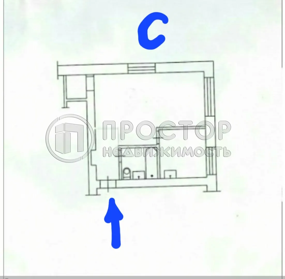 1-комнатная квартира, 31.9 м² - фото 2