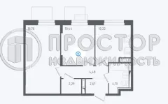 3-комнатная квартира, 52.9 м² - фото 13