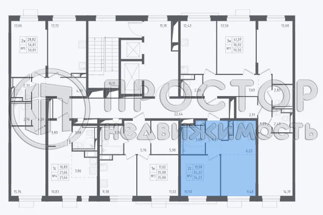 2-комнатная квартира, 34.2 м² - фото 15