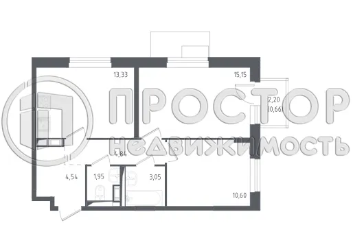 3-комнатная квартира, 54.1 м² - фото 8
