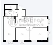 3-комнатная квартира, 91 м² - фото 29