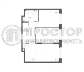 2-комнатная квартира, 53.5 м² - фото 17