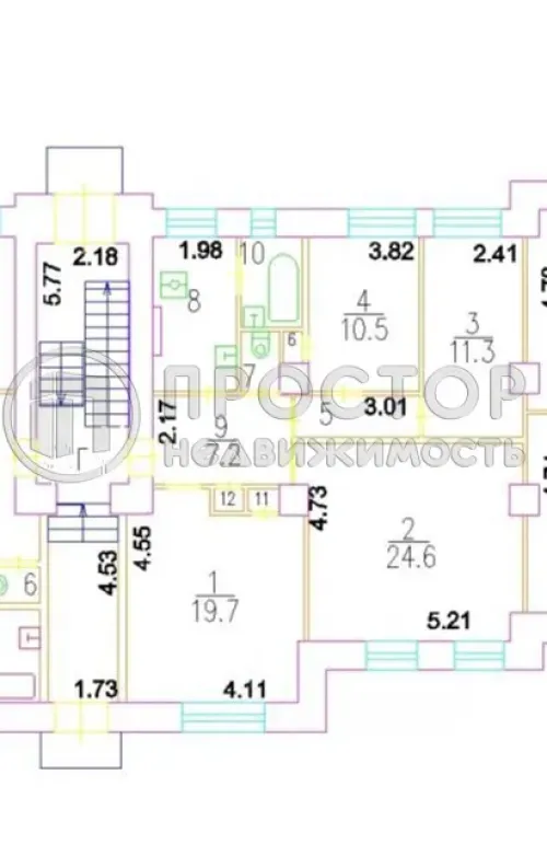 Комната, 24.6 м² - фото 10