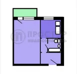 1-комнатная квартира, 31.4 м² - фото 47