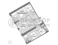 2-комнатная квартира, 73.7 м² - фото 5