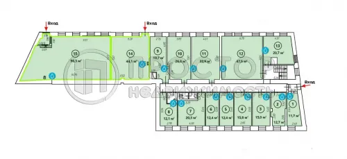 Коммерческая недвижимость (офисное), 12.7 м² - фото 9