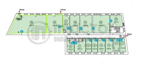 Коммерческая недвижимость (офисное), 15 м² - фото 8