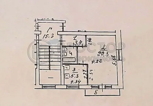 1-комнатная квартира, 31.8 м² - фото 10