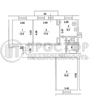 3-комнатная квартира, 80 м² - фото 17