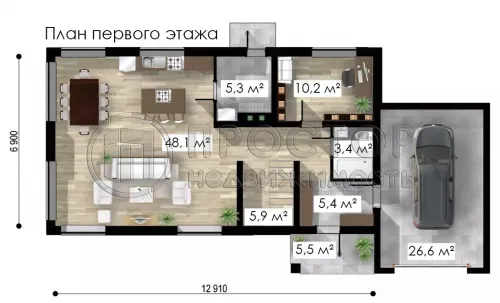 Дом, 161 м² - фото 6