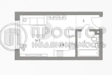 Студия, 23.1 м² - фото 9