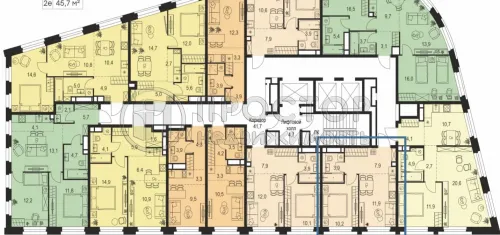 1-комнатная квартира, 33.9 м² - фото 11