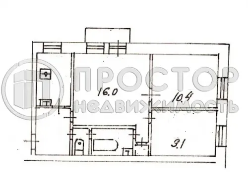 3-комнатная квартира, 50 м² - фото 20