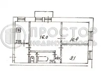 3-комнатная квартира, 50 м² - фото 39
