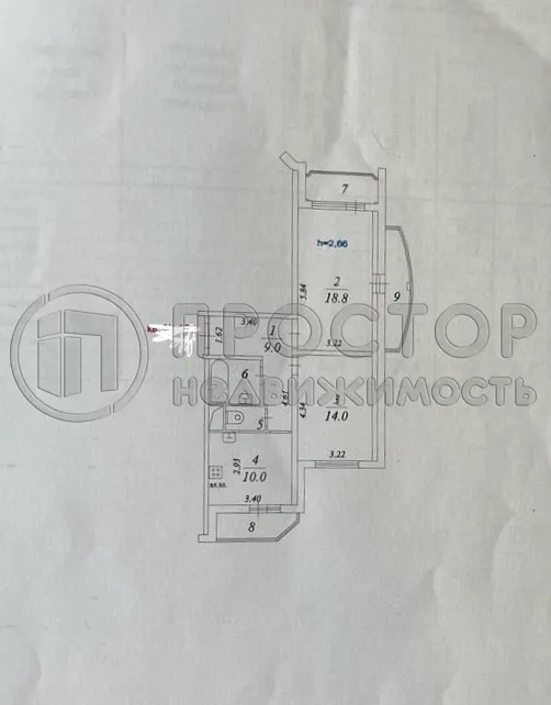 2-комнатная квартира, 56.8 м² - фото 18