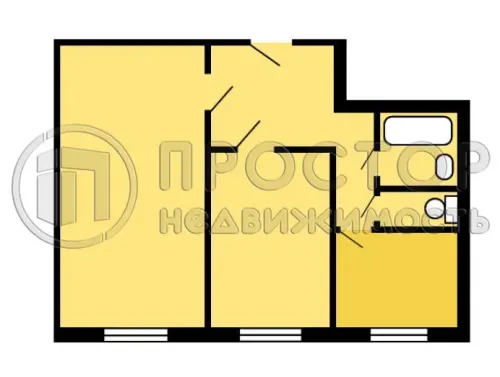 2-комнатная квартира, 44.3 м² - фото 22