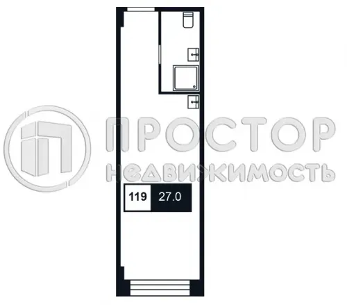 Коммерческая недвижимость (свободного назначения), 27 м² - фото 2