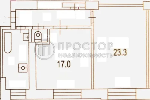 2-комнатная квартира, 57 м² - фото 22