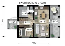 Дом, 128 м² - фото 22