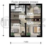 Дом, 128 м² - фото 23