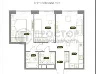 3-комнатная квартира, 67 м² - фото 15