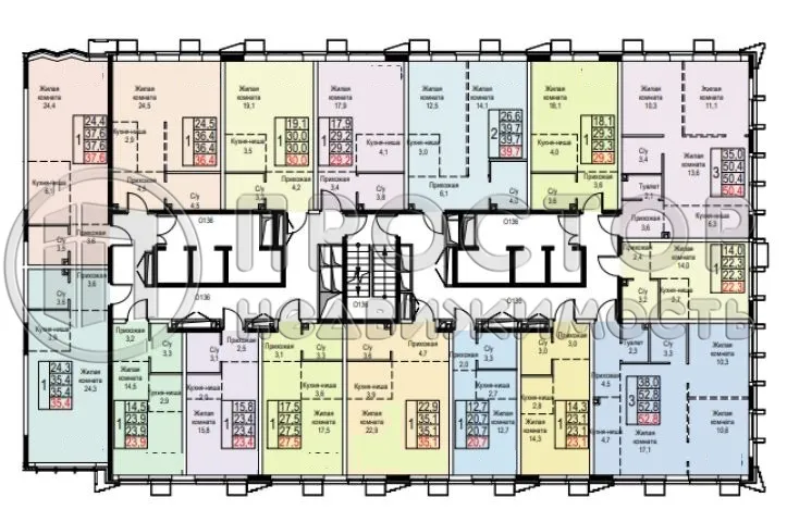 2-комнатная квартира, 50.4 м² - фото 3
