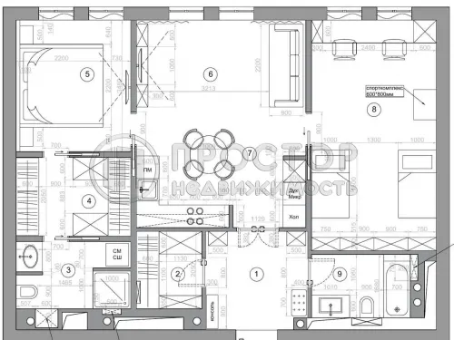 2-комнатная квартира, 78.8 м² - фото 30