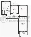 3-комнатная квартира, 71.9 м² - фото 41