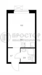 Студия, 19.6 м² - фото 11